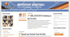 Desktop Screenshot of blog.basketball-weiterstadt.de