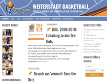 Tablet Screenshot of blog.basketball-weiterstadt.de